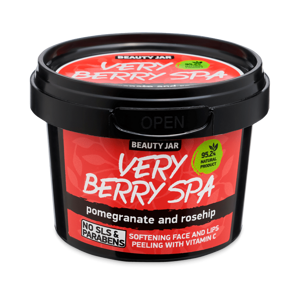 Beauty jar - VERY BERRY SPA  Arc- és ajaktisztító  120 g