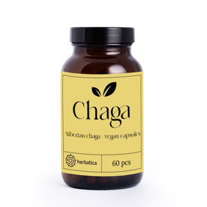 Szibériai Chaga - 60 vegán kapszula (300 mg/kapszula) - Herbatica