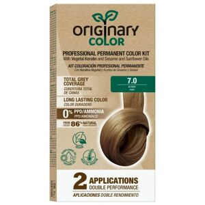 Professzionális hajszínező készlet keratinnal és növényi olajokkal - különböző árnyalatok - Originary Color Szín: Szőke 7/0