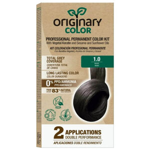 Professzionális hajszínező készlet keratinnal és növényi olajokkal - különböző árnyalatok - Originary Color Szín: Fekete 1/0