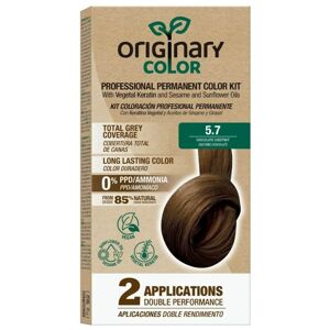 Professzionális hajszínező készlet keratinnal és növényi olajokkal - különböző árnyalatok - Originary Color Szín: Csokoládé gesztenye 5/7