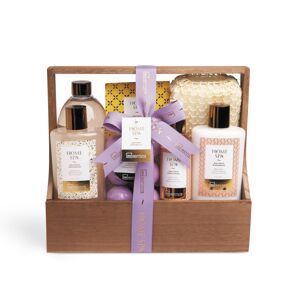 IDC Institute - Home Spa Wooden Basket  Kozmetikai ajándékcsomag 7 termékből