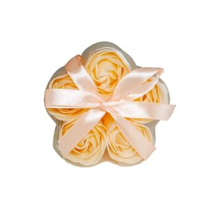 Krémszínű szappanvirág rózsák  Szappan rózsa 5x3 g